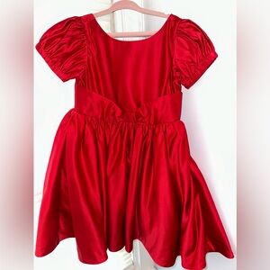 LIKE NEW Janie and Jack Girls Red Dress, Size 6, Perfect for the Holidays